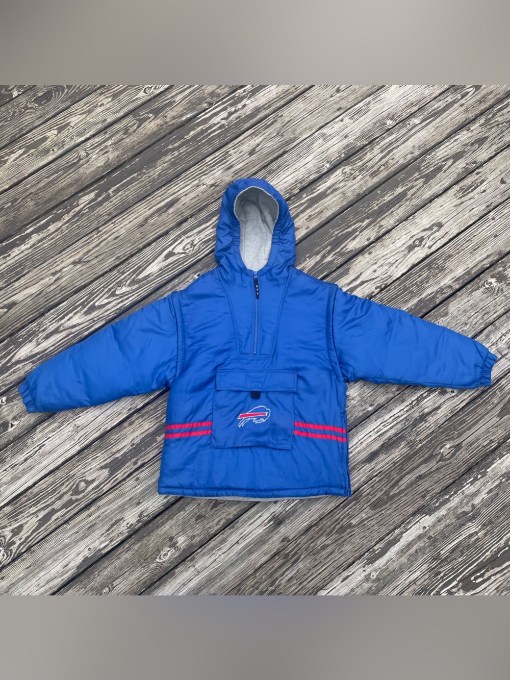 VTG Puma Buffalo Bills Embroidered Pullover Puffer Jacket Youth L/ Women’s S
